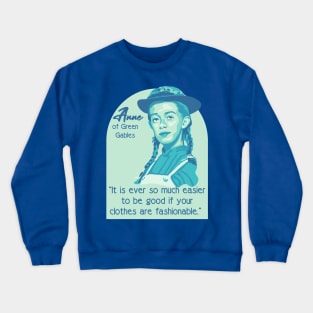 Anne of Green Gables Portrait and Quote Crewneck Sweatshirt